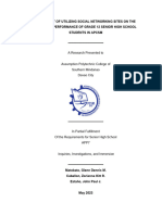 The Impact of Utilizing Social Networking Sites On The Academic Performance of Senior High School Students