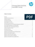 HP FutureSmart Firmware Device Hard Disk, SSD and EMMC Security