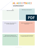 DBT Worksheets - A4 Size