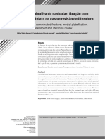 Fratura Cominutiva Do Navicular: Fixação Com Placa Medial. Relato de Caso e Revisão de Literatura