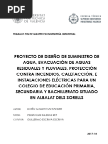 Trabajo Fin de Master en Ingeniería Industrial: Darío Gallent Santander Pedro Luis Iglesias Rey Guillermo Escrivá Escrivá