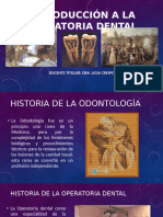 Historia de La Operatoria Dental