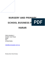 Nursery and Primary School Business Plan