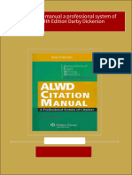 ALWD Citation Manual A Professional System of Citation 4th Edition Darby Dickerson Ebook All Chapters PDF