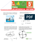 Problemas de Movimiento Circunferencial Uniforme para Quinto Grado de Secundaria