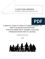 A Mental Health Practitioner's Guide To Positive Behavior Support For Children With Disabilities and Problem Behavior at School