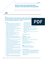 ESGE Diagnosis and Management of Acute Lower Gastrointestinal Bleeding