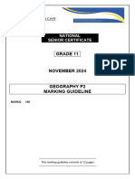 Geography p2 Gr11 Memo Nov2024 - English