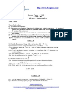 Sample Paper - 2012 Class - XI Subject - Mathematics Time: 3 Hours General Instructions