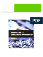 Production and Operations Management 5th Edition S. N. Chary 2024 Scribd Download