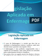 Legislação Aplicada À Enfermagem