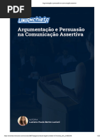 Unidade 3 - COMUNICAÇÃO E ASSERTIVIDADE