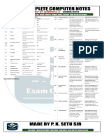 Complete Computer Notes With 4000 MCQ