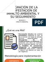 Bloque Iv. Integración de La Manifestación de Impacto Ambiental y