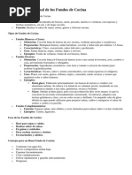 Esquema Conceptual de Los Fondos de Cocina