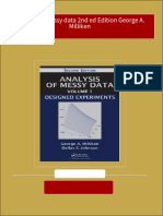 Analysis of Messy Data 2nd Ed Edition George A. Milliken 2024 Scribd Download