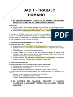 Unidad 1 - Trabajo Humano