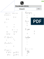 Integrals - DPP 10 - Parishram 2024