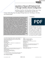 Advanced Materials - 2021 - Liu - Lattice Polarity Manipulation of Quasi VDW Epitaxial GaN Films On Graphene Through