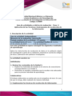 Guía de Actividades y Rúbrica de Evaluación - Paso 3 - Aplicación de Las Técnicas e Instrumentos de Recolección de La Información