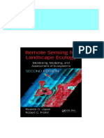 Remote Sensing For Landscape Ecology: Monitoring, Modeling, and Assessment of Ecosystems Second Edition Robert C. Frohn