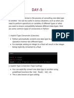 Type Conversion in Python