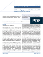 The Role of Antioxidants in Platelet Aggregation and Their Stimulation of NK Cells Against Cancer Cells Line K562