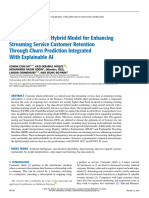 A Big Data-Driven Hybrid Model For Enhancing Streaming Service Customer Retention Through Churn Prediction Integrated With Explainable AI