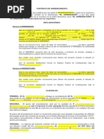 Contrato de Arrendamiento Modelo.