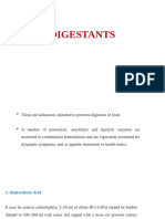 Digestants, Carminatives, Laxatives, Anti Emetics, Anti Diarrhoeals