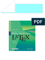 Instant Access To More Math Into LaTeX 5th Edition George Grätzer Ebook Full Chapters