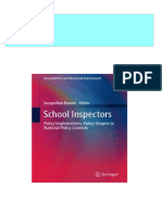 (FREE PDF Sample) School Inspectors Policy Implementers Policy Shapers in National Policy Contexts 1st Edition Jacqueline Baxter (Eds.) Ebooks