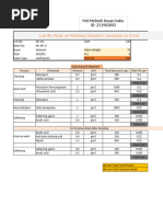 Lab 06 Study On Washing Chemical Calculation On Excel