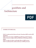 DSP Algorithms and Architecture