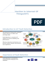 Fault Detection in Internet of Things (IOT)