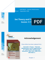 Discrete Mathematics (9) (10) (11) Set Theory and Function