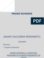 Prawo Rzymskie Prezentacja