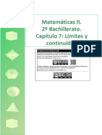 Límites y Derivadas. 2º Bachillerato