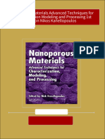 Get Nanoporous Materials Advanced Techniques For Characterization Modeling and Processing 1st Edition Nikos Kanellopoulos Free All Chapters