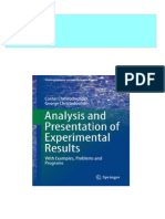 Analysis and Presentation of Experimental Results With Examples Problems and Programs 1st Edition Costas Christodoulides