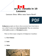 The History of Canada in 10 Lessons