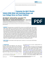 An Isolated DC-DC Converter For 800 V Electric Vehicle With Wide Soft-Switching Range and Low Voltage Stress On Power Switches