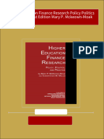 Get Higher Education Finance Research Policy Politics and Practice 1st Edition Mary P. Mckeown-Moak Free All Chapters