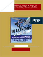 Instant Ebooks Textbook in Extremis Leadership Leading As If Your Life Depended On It 1st Edition Thomas A. Kolditz Download All Chapters