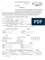 Summative Test 7th Form Unit 2