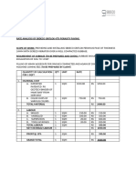 Rate Analysis of Sbdeco Gritlok in SQM