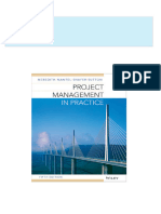 Solution Manual For Project Management in Practice, 5th Edition, Jack R. Meredith, Samuel J. Mantel, Jr. Scott M. Shafer Margaret M. Sutton