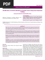 Identification of Genetic Alterations in Prostate Cancer Using Gene Expression Profiling