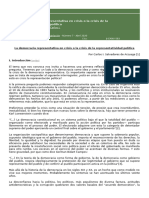 Crisis de La Democracia Representativa