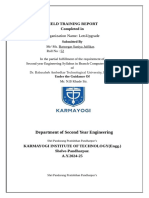 Field Training Report Format-2